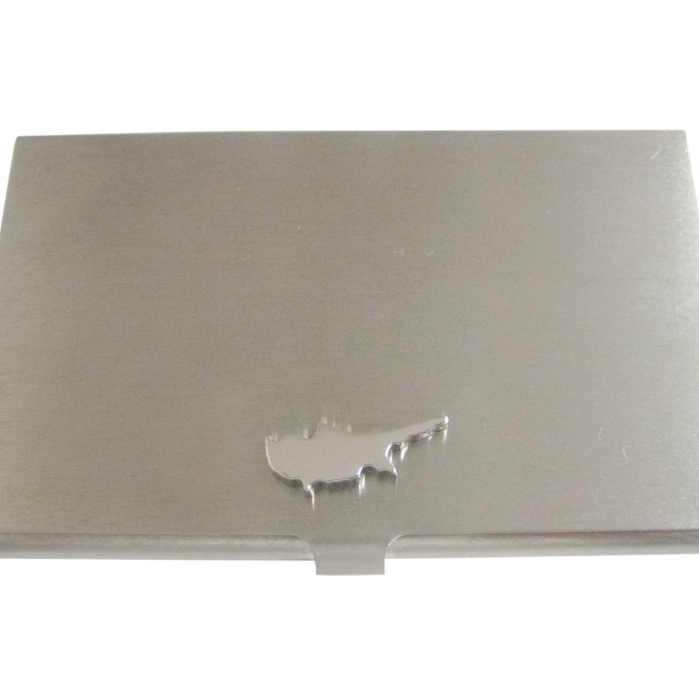 Cyprus Map Shape Business Card Holder